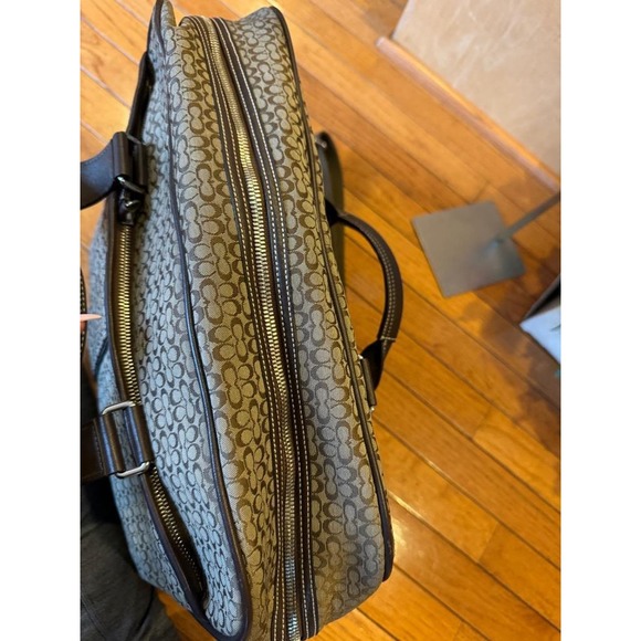 Coach Mini Signature Hudson Computer Laptop Business Briefcase Bag #70058 (pu160 - Picture 9 of 11